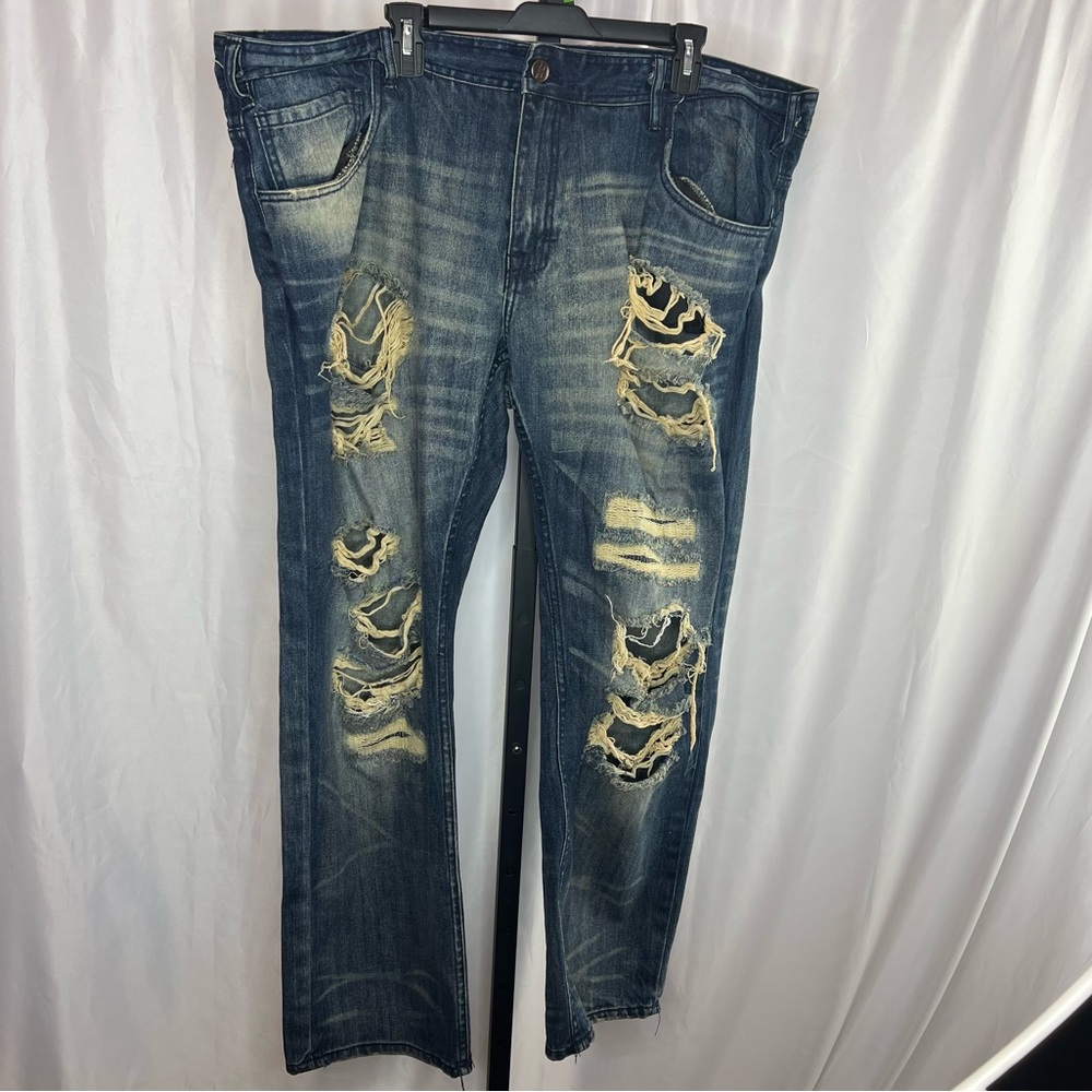 Jordan Craig Collins Distressed Denim Jeans, size 42 x 32